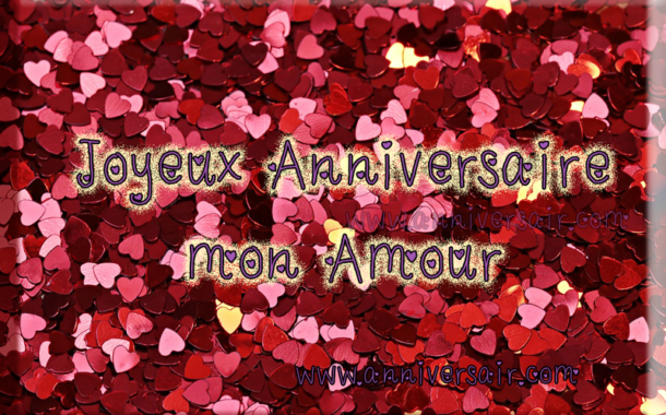 Joyeux Anniversaire Mon Amour Avec Des Fleurs Joyeux Anniversaire