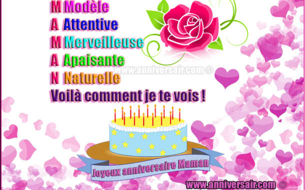 Joyeux Anniversaire Belle Maman Texte Touchant Joyeux Anniversaire