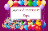 Joyeux anniversaire papa