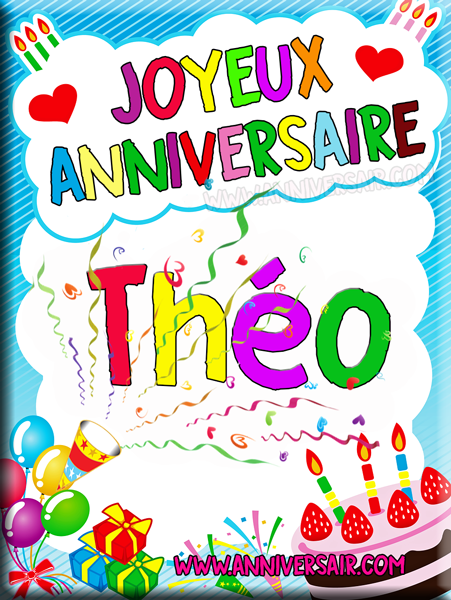 joyeux anniversaire Théo