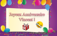 Joyeux anniversaire Vincent