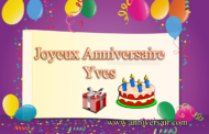 Joyeux anniversaire Yves
