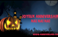 Halloween jour d'anniversaire