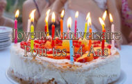 Joyeux anniversaire 14 ans