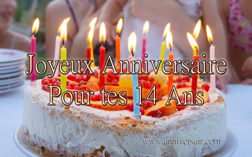 Joyeux anniversaire 14 ans