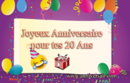 20 ans Joyeux anniversaire discours