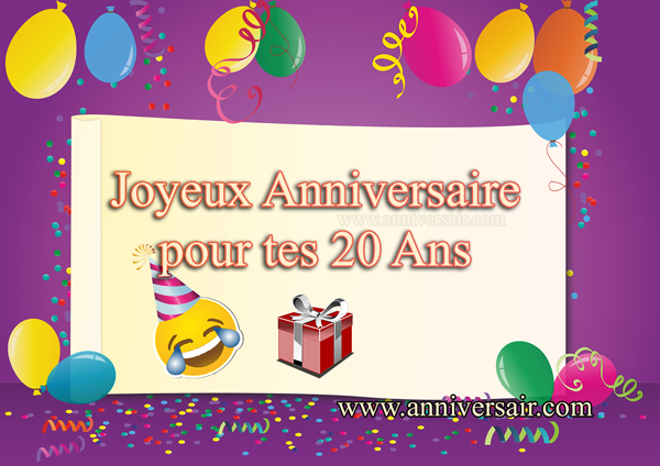 Super textes pour souhaiter un joyeux anniversaire – 20 ans – Le CyberMag