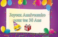 30 ans Joyeux anniversaire discours