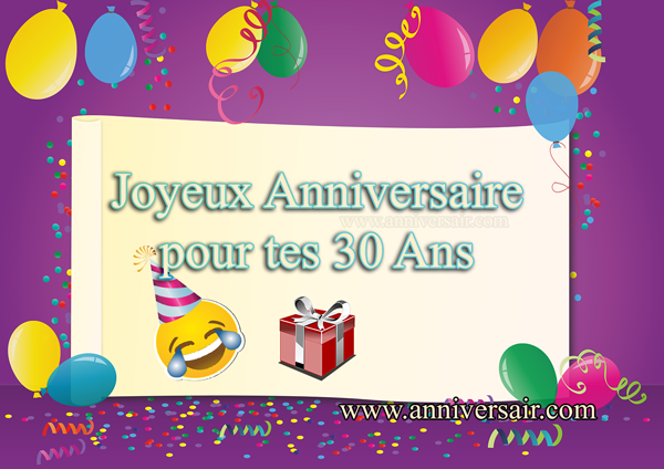 30 ans Joyeux anniversaire discours