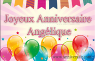 Joyeux anniversaire Angélique