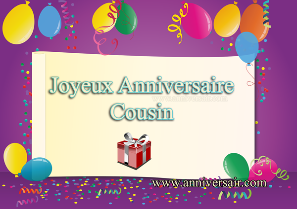 Carte virtuelle Joyeux anniversaire Cousin