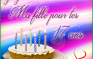 Joyeux anniversaire fille 17 ans