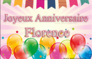 Joyeux anniversaire Florence