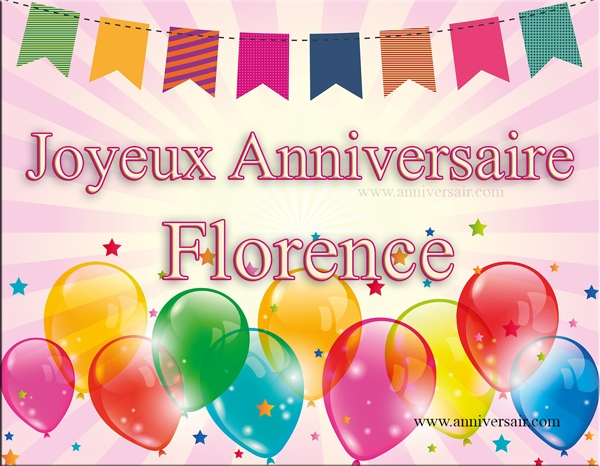 Joyeux anniversaire Florence