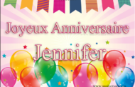 Joyeux anniversaire Jennifer