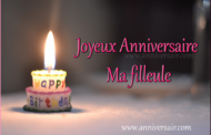 Joyeux anniversaire ma filleule