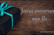 Joyeux anniversaire mon fils