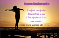 sms Joyeux anniversaire tous mes voeux de Bonheur