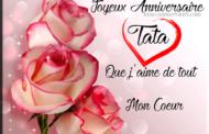 Joyeux anniversaire Tata Chérie