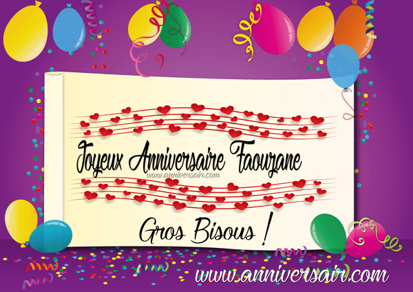 Joyeux anniversaire Faouzane