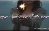 Joyeux anniversaire petite sœur