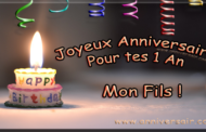 Joyeux anniversaire 1 an mon fils