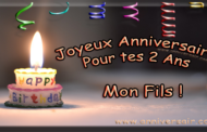 Joyeux anniversaire mon fils 2 ans