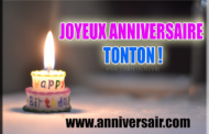 Joyeux anniversaire Tonton