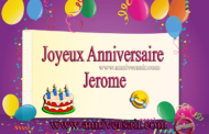 Joyeux anniversaire Jerome