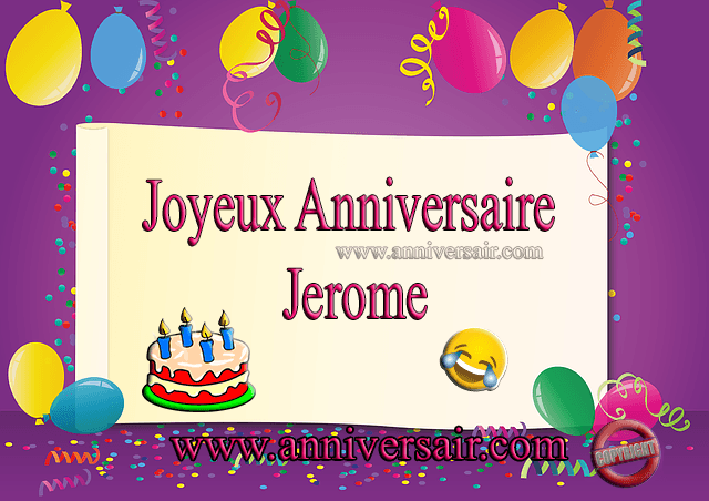 Joyeux anniversaire Jerome