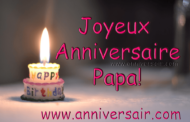 Message pour l'anniversaire de papa