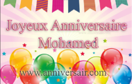 Joyeux anniversaire Mohamed