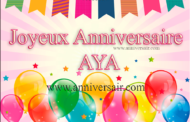 Joyeux anniversaire Aya