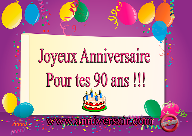 Texte anniversaire 90 ans