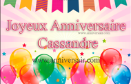 Joyeux anniversaire Cassandre