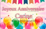 Joyeux anniversaire Carine !