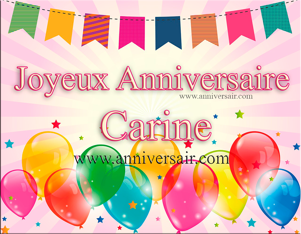 Joyeux anniversaire Carine !