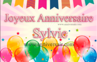 Sylvie, joyeux anniversaire !