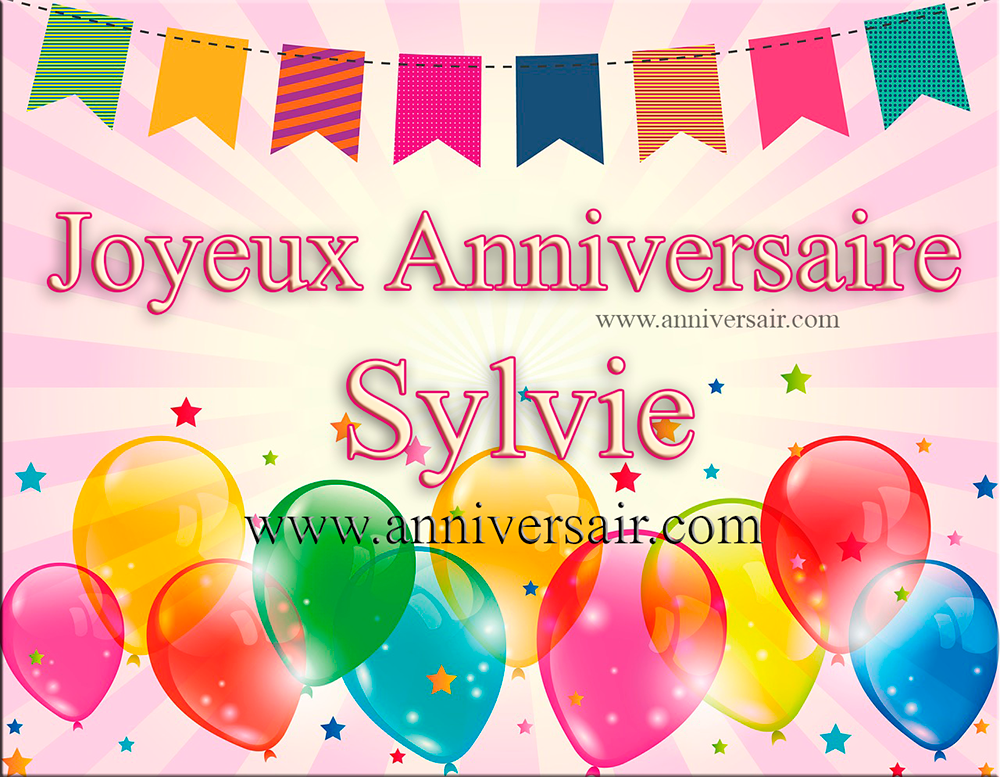 Sylvie, joyeux anniversaire !