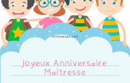 Joyeux anniversaire Maitresse d'école