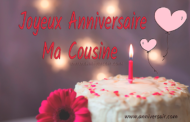 30 sms Joyeux anniversaire cousine